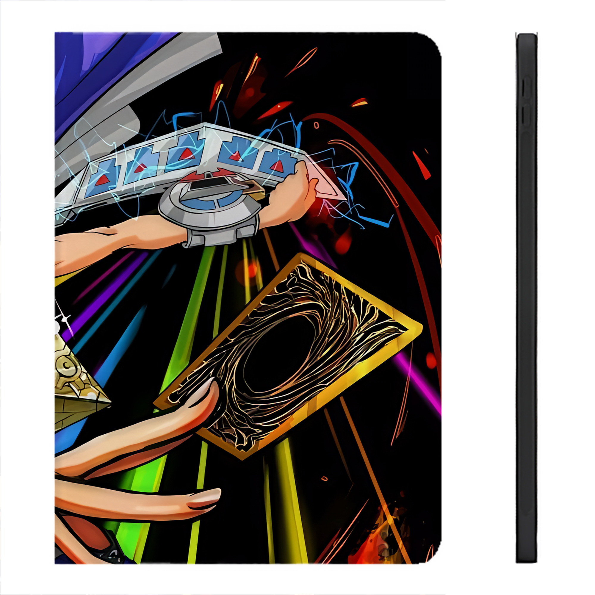 （画像用） 遊☆戯☆王 Yu-Gi-Oh! IPadケース ペンホルダー付き ブックスタイルデザイン